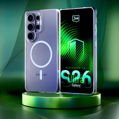 Θήκη MagSafe για Samsung Galaxy S26 Ultra S948, 3MK, Clear MagCase, Διαφανής