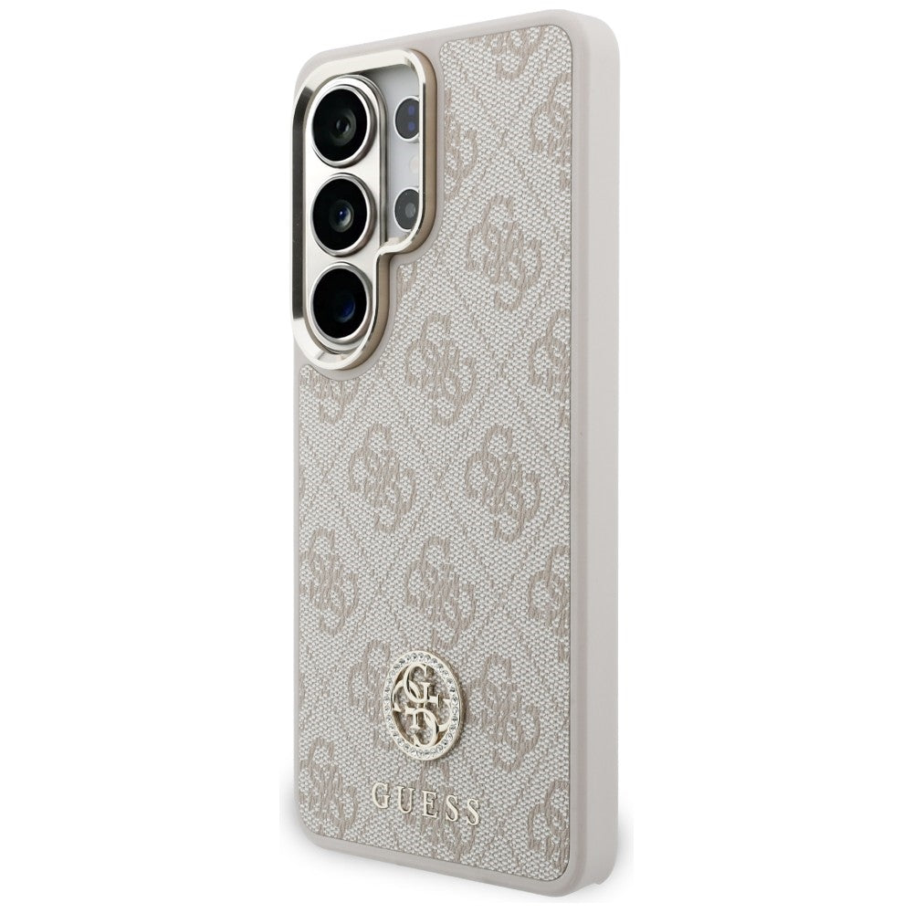 Θήκη MagSafe για Samsung Galaxy S26 Ultra S948, GUESS, 4G Big Rhinestone Triangle Strap, Ροζ