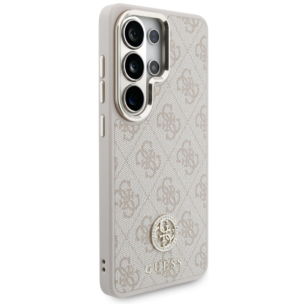 Θήκη MagSafe για Samsung Galaxy S26 Ultra S948, GUESS, 4G Big Rhinestone Triangle Strap, Ροζ