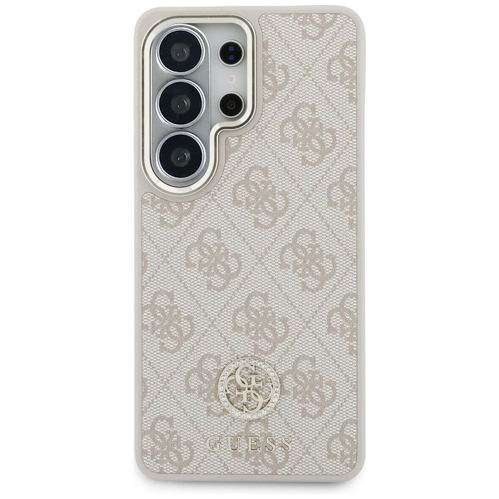 Θήκη MagSafe για Samsung Galaxy S26 Ultra S948, GUESS, 4G Big Rhinestone Triangle Strap, Ροζ