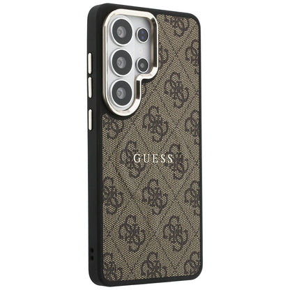 Θήκη MagSafe για Samsung Galaxy S26 Ultra S948, Guess, 4G Embossed Ring, Καφέ