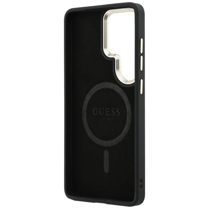 Θήκη MagSafe για Samsung Galaxy S26 Ultra S948, Guess, 4G Embossed Ring, Καφέ