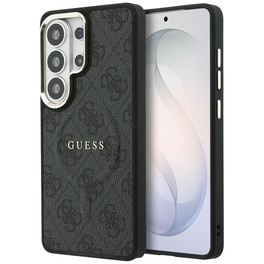 MagSafe Case for Samsung Galaxy S26 Ultra S948, Guess, 4G Embossed Ring, Black