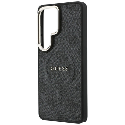 Θήκη MagSafe για Samsung Galaxy S26 Ultra S948, Guess, 4G Embossed Ring, Μαύρη