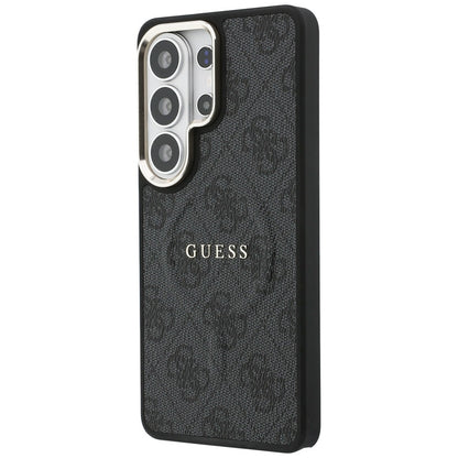 Θήκη MagSafe για Samsung Galaxy S26 Ultra S948, Guess, 4G Embossed Ring, Μαύρη