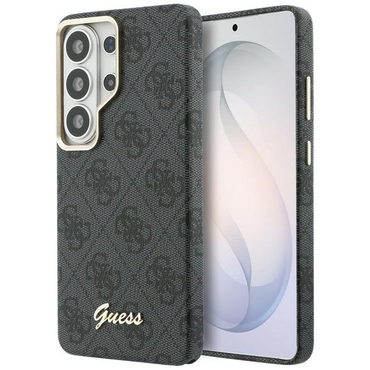 Θήκη MagSafe για Samsung Galaxy S26 Ultra S948, Guess, 4G Script Logo, Μαύρη