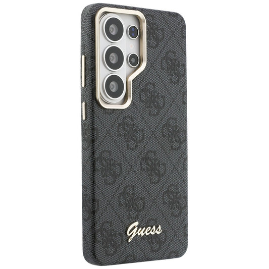 Θήκη MagSafe για Samsung Galaxy S26 Ultra S948, Guess, 4G Script Logo, Μαύρη