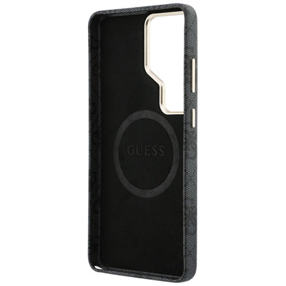 Θήκη MagSafe για Samsung Galaxy S26 Ultra S948, Guess, 4G Script Logo, Μαύρη