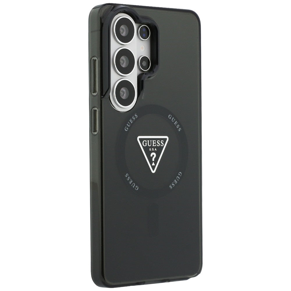 Θήκη MagSafe για Samsung Galaxy S26 Ultra S948, Guess, IML Gradient Triangle Logo, Μαύρη