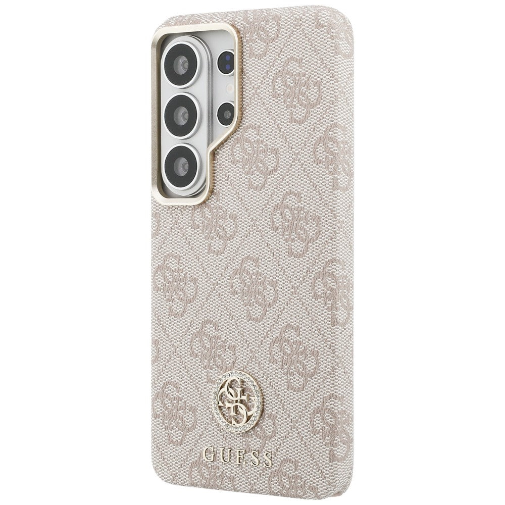 Θήκη MagSafe για Samsung Galaxy S26 Ultra S948, Guess, Rhinestone Round Logo, Ροζ