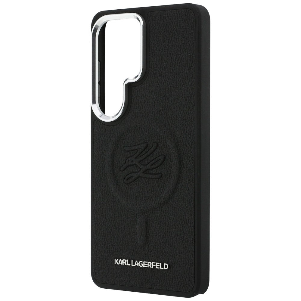MagSafe Case for Samsung Galaxy S26 Ultra S948, Karl Lagerfeld, Initial Logo Debossed, Black