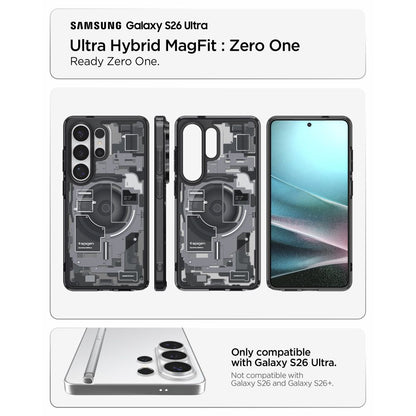 Θήκη MagSafe για Samsung Galaxy S26 Ultra S948, Spigen, Ultra Hybrid Zero One, Μαύρη ACS10682