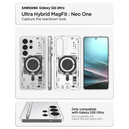 Θήκη MagSafe για Samsung Galaxy S26 Ultra S948, Spigen, Ultra Hybrid Neo One, Διάφανη ACS11206