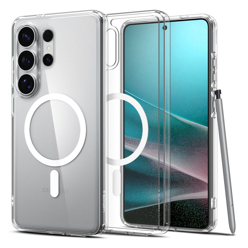 Θήκη MagSafe για Samsung Galaxy S26 Ultra S948, Spigen, Ultra Hybrid, Διάφανη Λευκή ACS10679