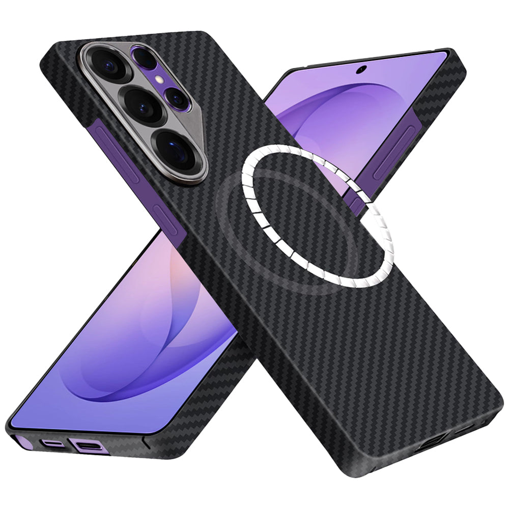 Θήκη MagSafe για Samsung Galaxy S26 Ultra, Techsuit, Αραμιδική Ίνα, Μαύρη