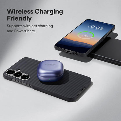 Θήκη MagSafe για Samsung Galaxy S26 Ultra, Techsuit, Αραμιδική Ίνα, Μαύρη