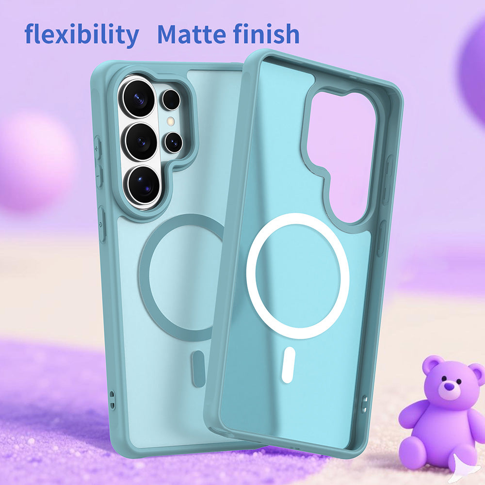 Θήκη MagSafe για Samsung Galaxy S26 Ultra S948, Techsuit, HaloFrost II, Ανοιχτό Πράσινο