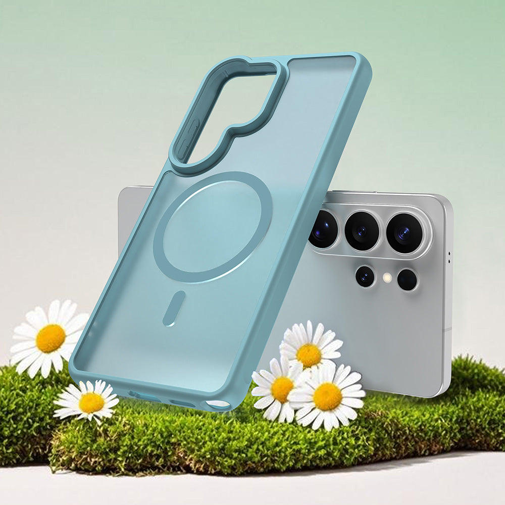 Θήκη MagSafe για Samsung Galaxy S26 Ultra S948, Techsuit, HaloFrost II, Ανοιχτό Πράσινο