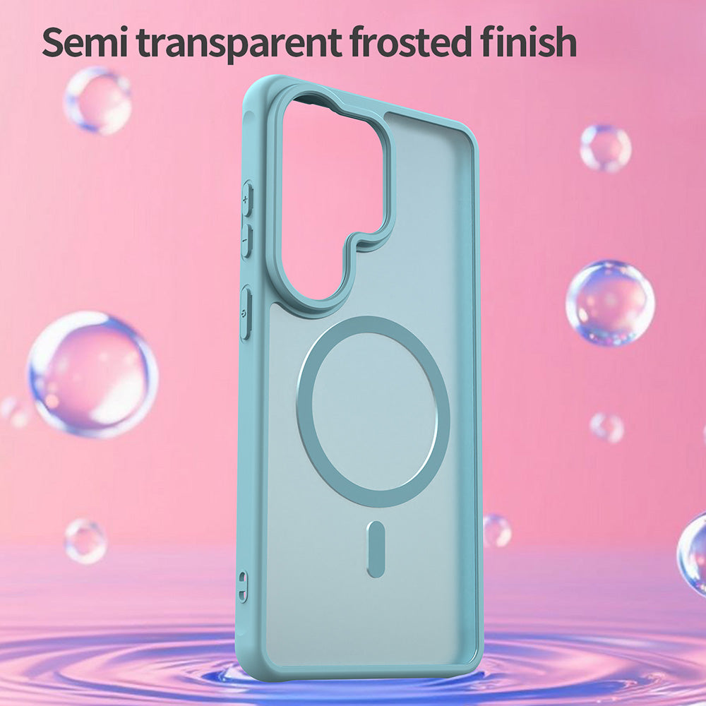 Θήκη MagSafe για Samsung Galaxy S26 Ultra S948, Techsuit, HaloFrost II, Ανοιχτό Πράσινο