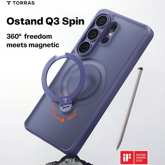 Θήκη MagSafe για Samsung Galaxy S26 Ultra, Torras, Ostand Spin, Mov
