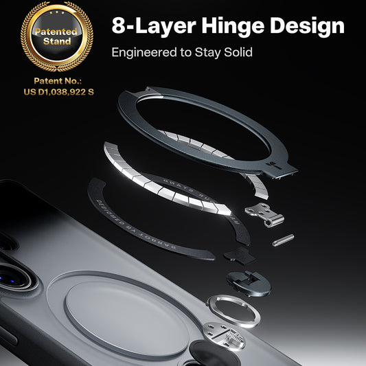 Θήκη MagSafe για Samsung Galaxy S26 Ultra, Torras, Ostand Spin, Μαύρη