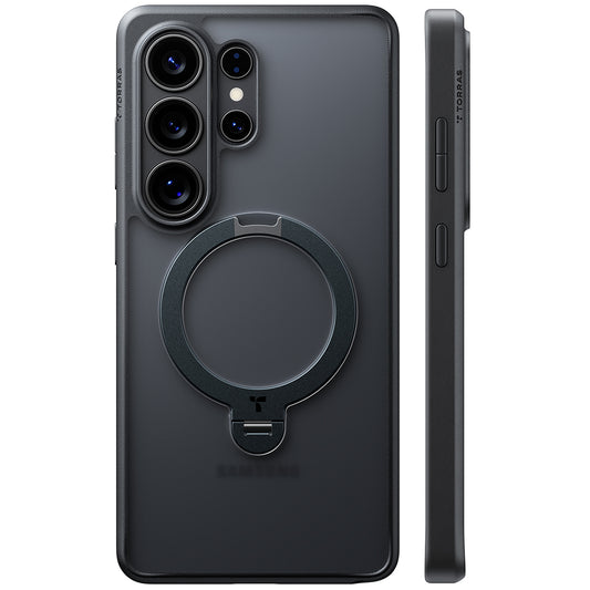 Θήκη MagSafe για Samsung Galaxy S26 Ultra, Torras, Ostand Spin, Μαύρη