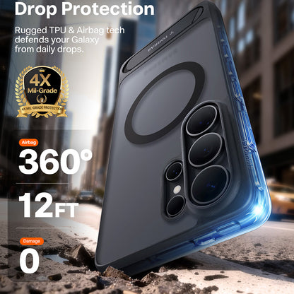 Θήκη MagSafe για Samsung Galaxy S26 Ultra, Torras, Pstand, Μαύρη