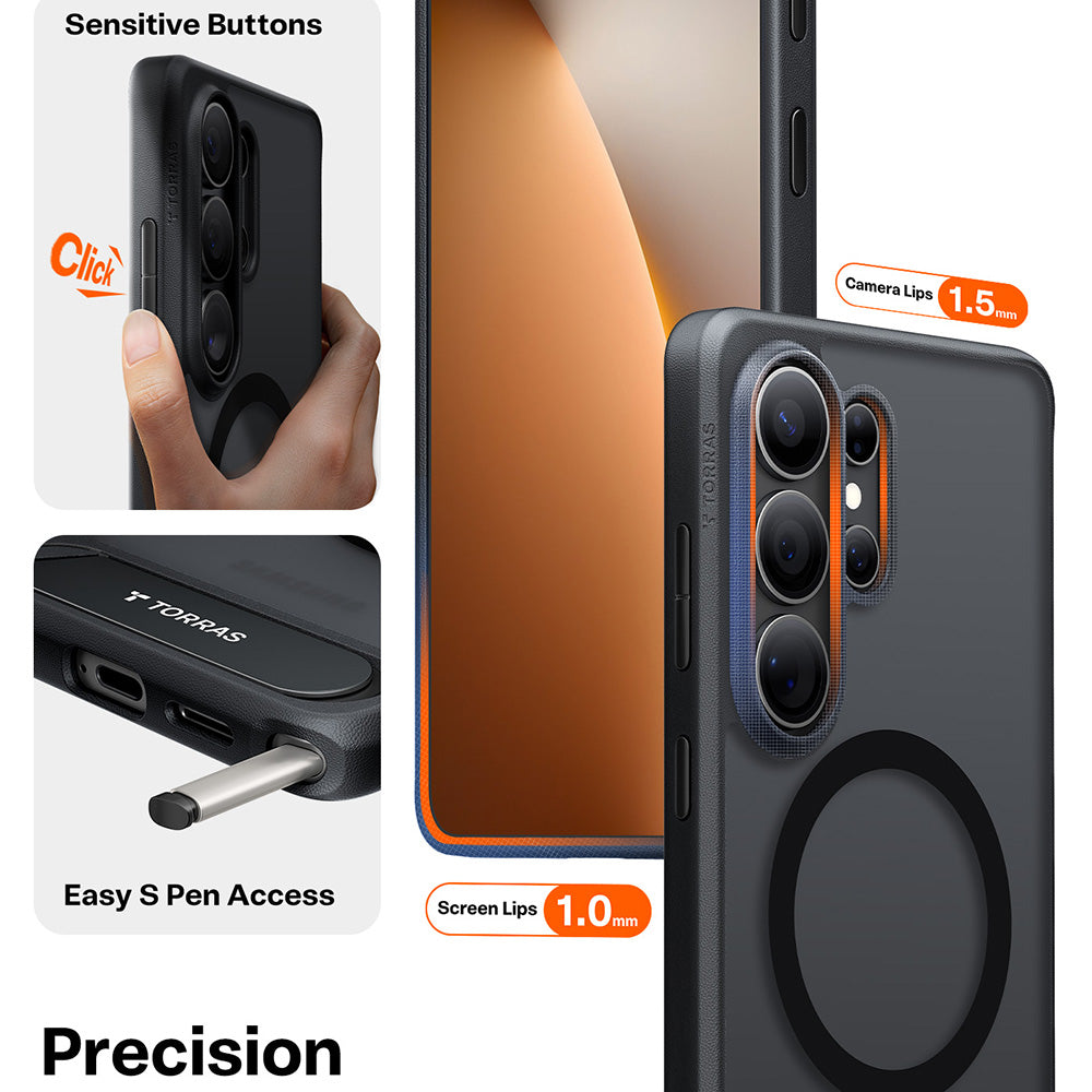 Θήκη MagSafe για Samsung Galaxy S26 Ultra, Torras, Pstand, Διαφανής