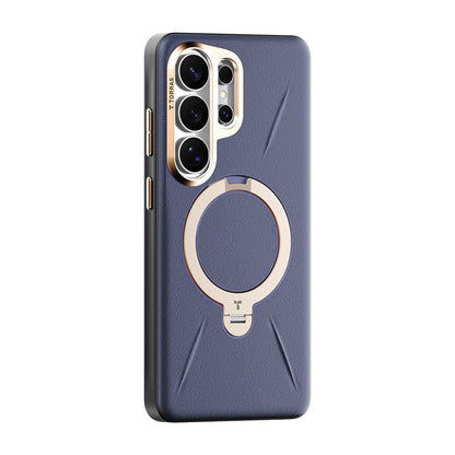 Θήκη MagSafe για Samsung Galaxy S26 Ultra, Torras, QPRO Leather, Μοβ