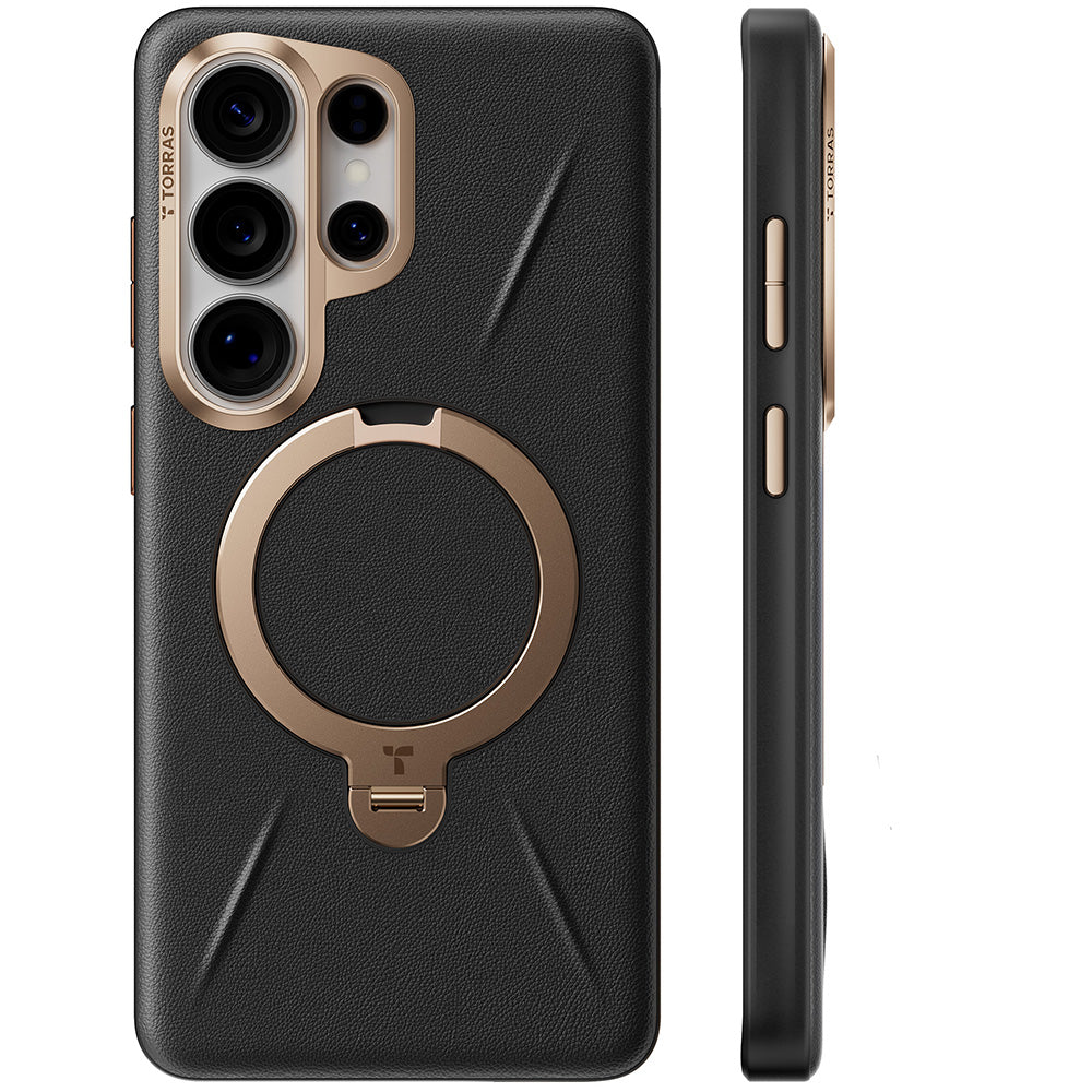 Θήκη MagSafe για Samsung Galaxy S26 Ultra, Torras, QPRO Leather, Μαύρη