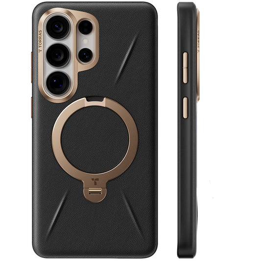 Θήκη MagSafe για Samsung Galaxy S26 Ultra, Torras, QPRO Leather, Μαύρη