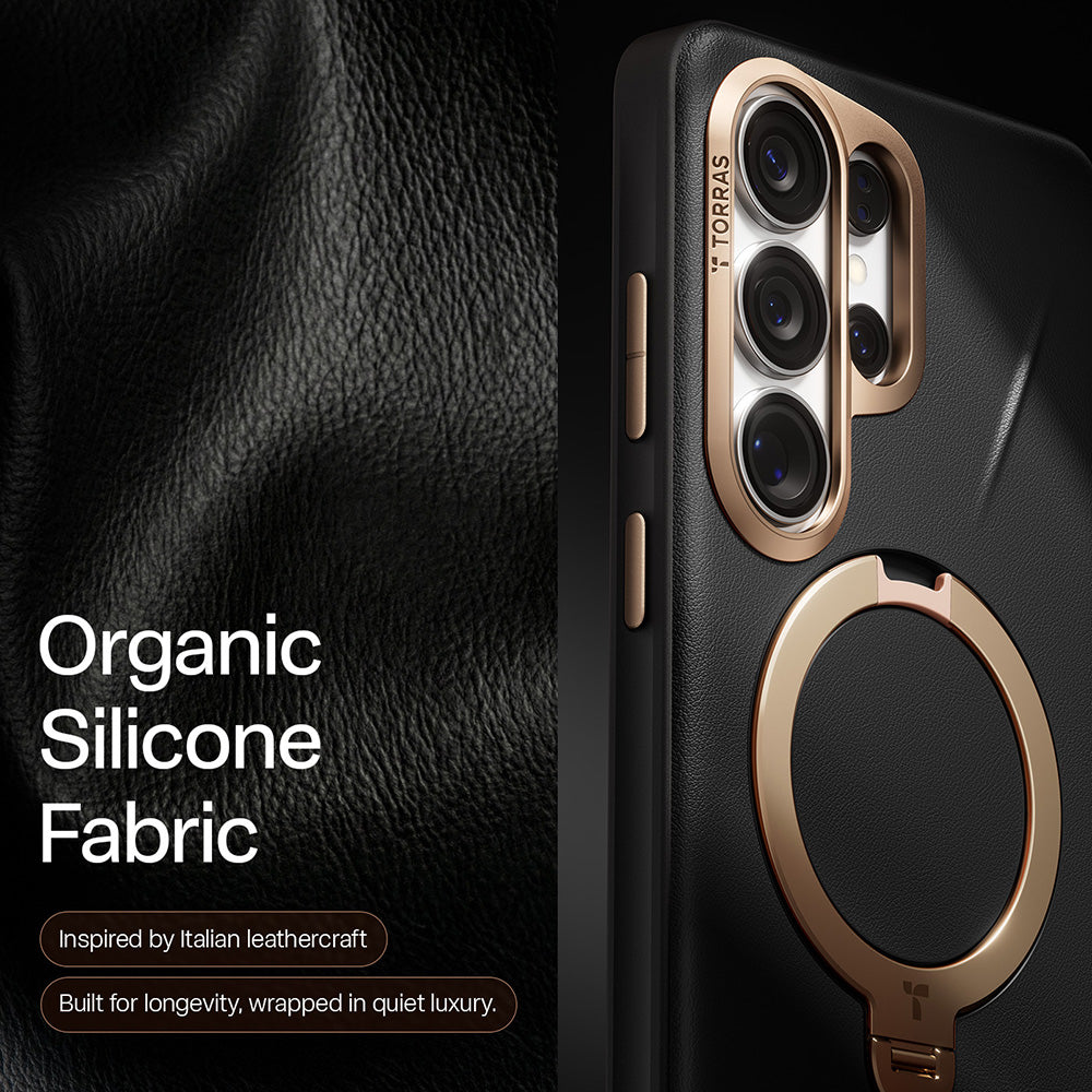 Θήκη MagSafe για Samsung Galaxy S26 Ultra, Torras, QPRO Leather, Μαύρη