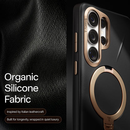 Θήκη MagSafe για Samsung Galaxy S26 Ultra, Torras, QPRO Leather, Μαύρη
