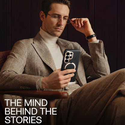 Θήκη MagSafe για Samsung Galaxy S26 Ultra, Torras, QPRO Leather, Μαύρη