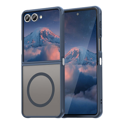 Θήκη MagSafe για Samsung Galaxy Z Flip7 F766, Techsuit, HaloFrost II, Μπλε Σκούρο