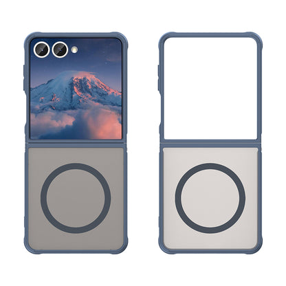 Θήκη MagSafe για Samsung Galaxy Z Flip7 F766, Techsuit, HaloFrost II, Μπλε Σκούρο
