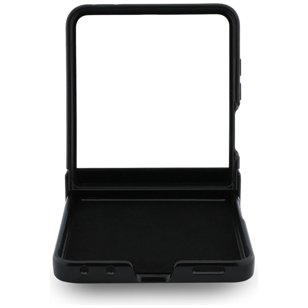 Θήκη MagSafe για Samsung Galaxy Z Flip8 F776, Guess, Ring Stand Grained Classic Logo, Μπεζ