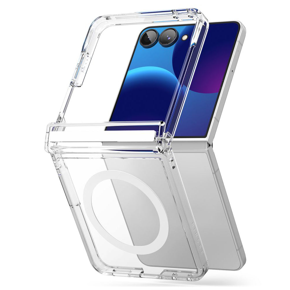 Θήκη MagSafe για Samsung Galaxy Z Flip8 F776, Ringke, Fusion Flap, Διαφανής