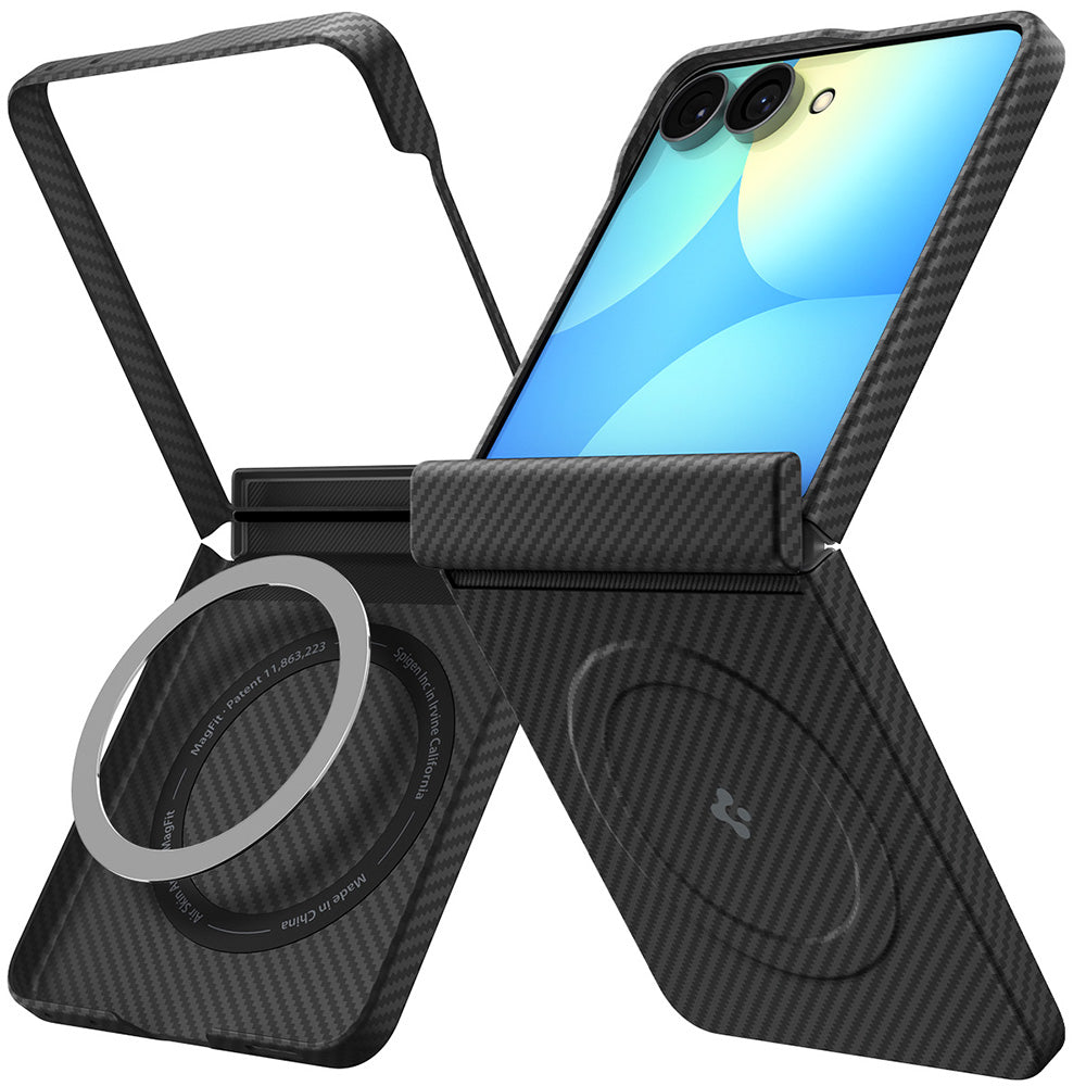 Θήκη MagSafe για Samsung Galaxy Z Flip8 F776, Spigen, Air Skin, Μαύρη ACS11513