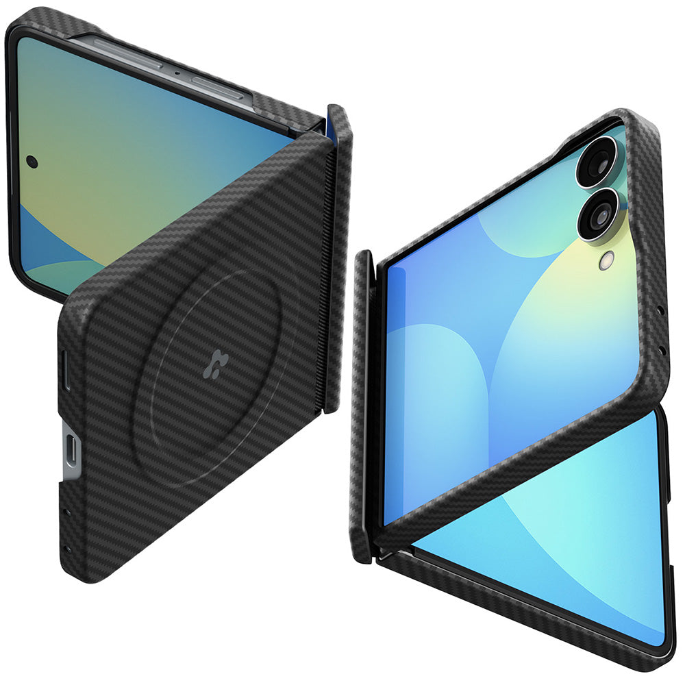 Θήκη MagSafe για Samsung Galaxy Z Flip8 F776, Spigen, Air Skin, Μαύρη ACS11513