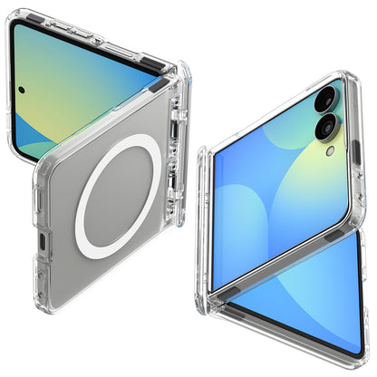 Θήκη MagSafe για Samsung Galaxy Z Flip8 F776, Spigen, Ultra Hybrid Pro, Διαφανές Λευκό ACS11524