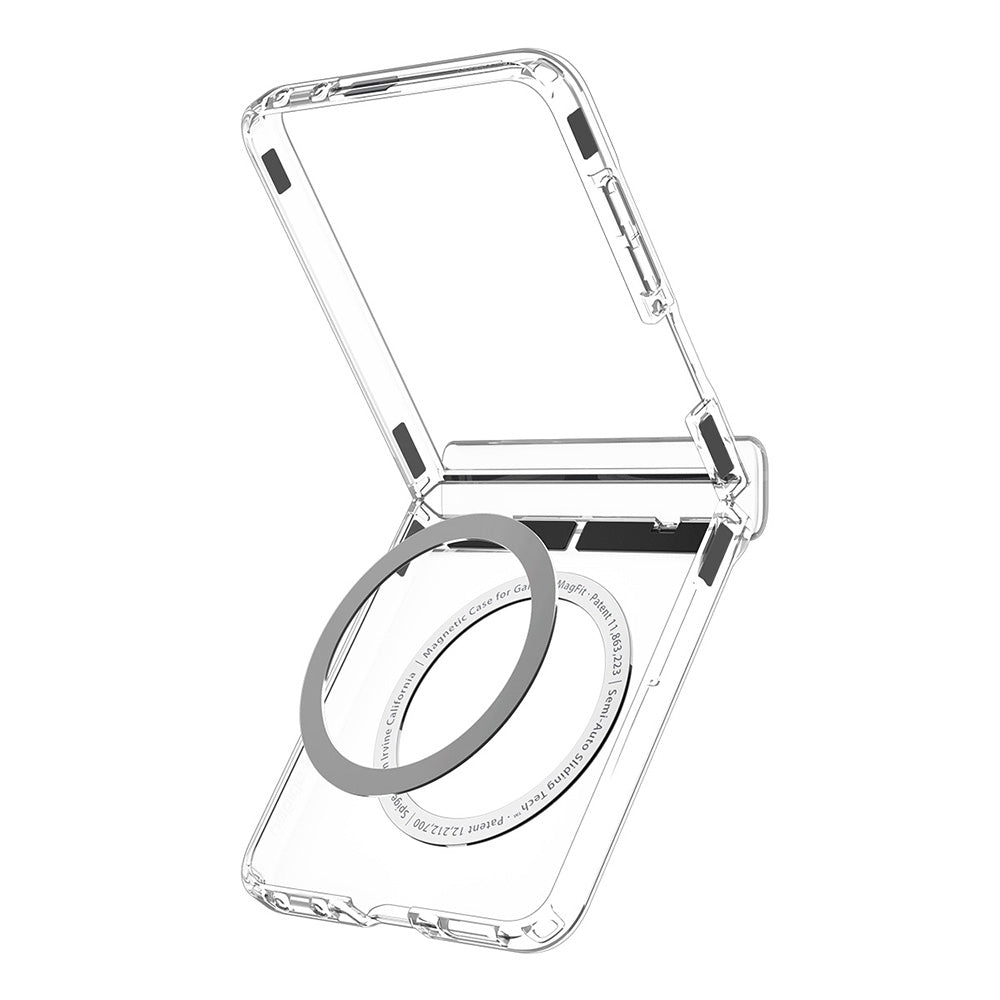 Θήκη MagSafe για Samsung Galaxy Z Flip8 F776, Spigen, Ultra Hybrid Pro, Διαφανές Λευκό ACS11524