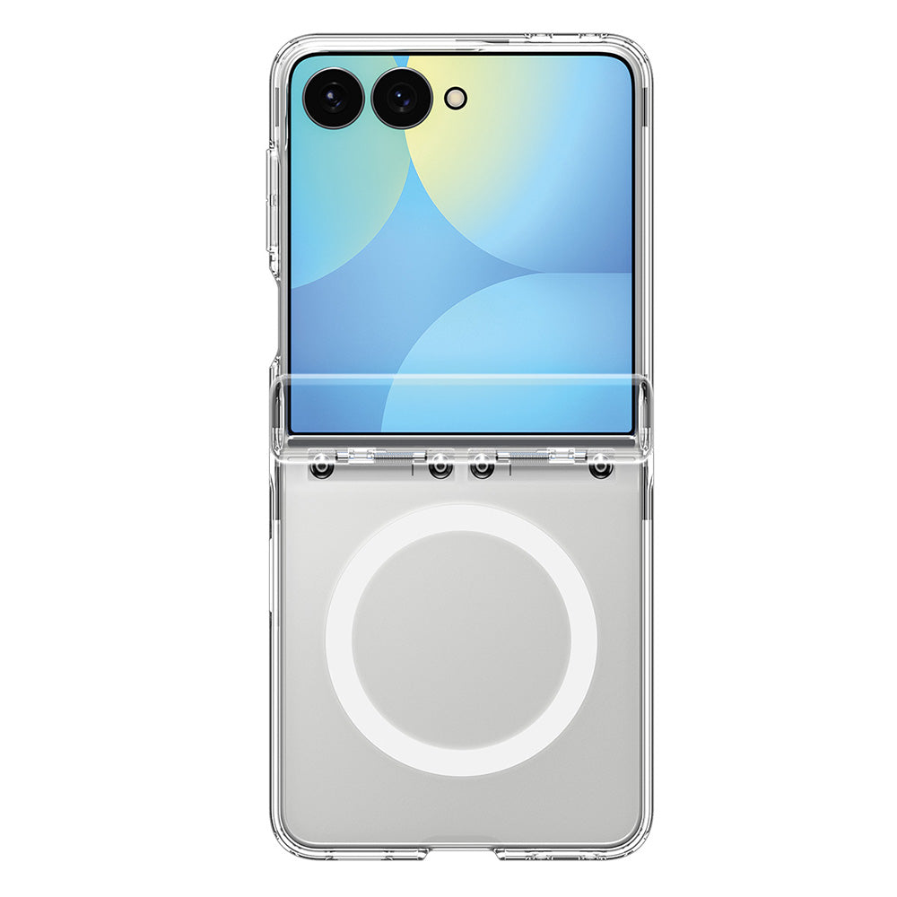 Θήκη MagSafe για Samsung Galaxy Z Flip8 F776, Spigen, Ultra Hybrid Pro, Διαφανές Λευκό ACS11524