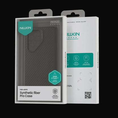 Θήκη MagSafe για Samsung Galaxy Z Fold7 F966, Nillkin, Synthetic Fiber Pro, Μαύρο
