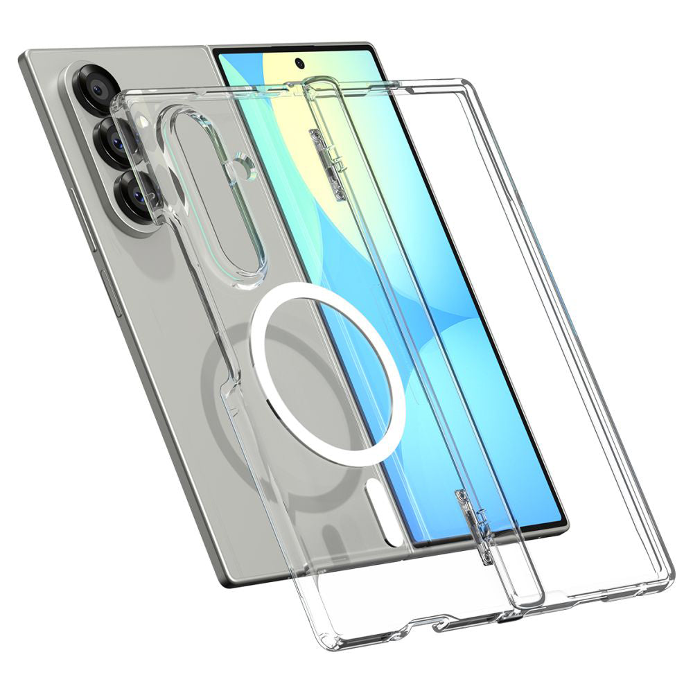 Θήκη MagSafe για Samsung Galaxy Z Fold7 F966, Spigen, Ultra Hybrid Pro, Διάφανη