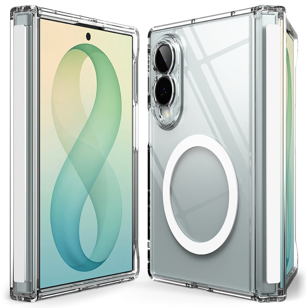 Θήκη MagSafe για Samsung Galaxy Z Fold8 F971, Ringke, Fusion Flap, Διαφανής