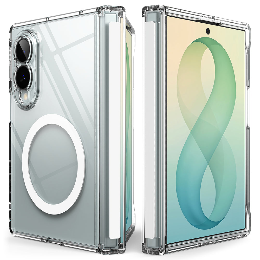 Θήκη MagSafe για Samsung Galaxy Z Fold8 F971, Ringke, Fusion Flap, Διαφανής