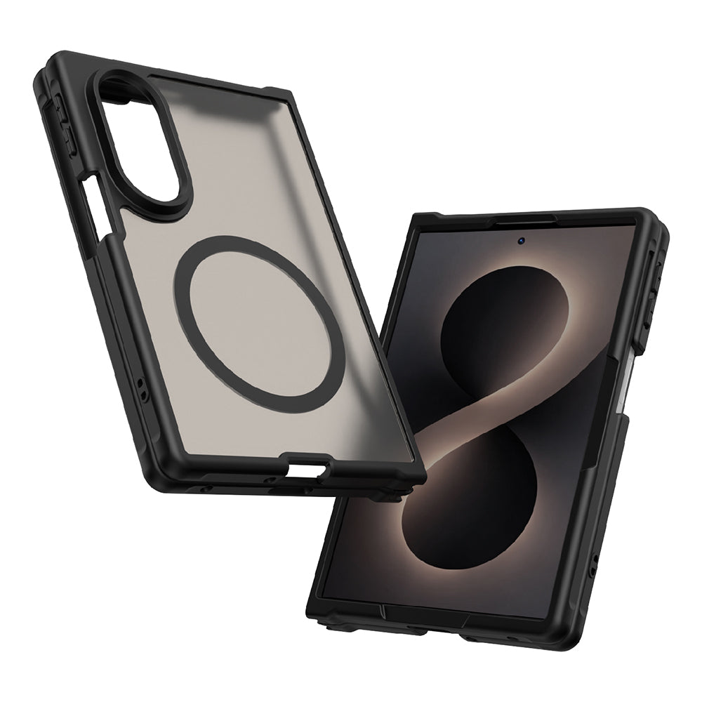 Θήκη MagSafe για Samsung Galaxy Z Fold8 F971, Techsuit, HaloFrost II, Μαύρο