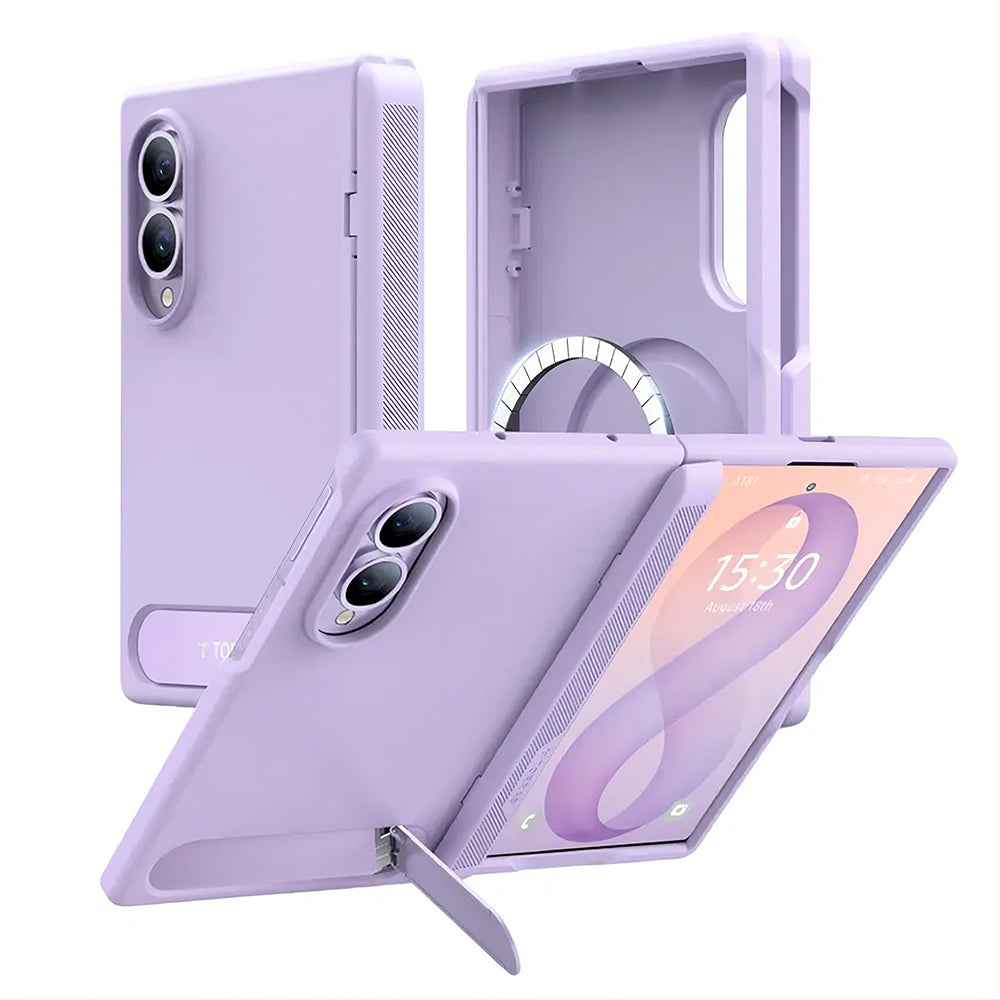Θήκη MagSafe για Samsung Galaxy Z Fold8 F971, Torras, Ostand L1 Guardian, Ανοιχτό Μωβ