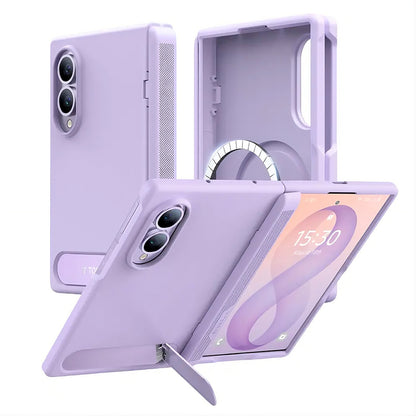 Θήκη MagSafe για Samsung Galaxy Z Fold8 F971, Torras, Ostand L1 Guardian, Ανοιχτό Μωβ